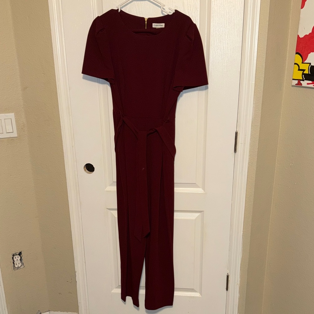 Calvin Klein Deep Red Jumpsuit